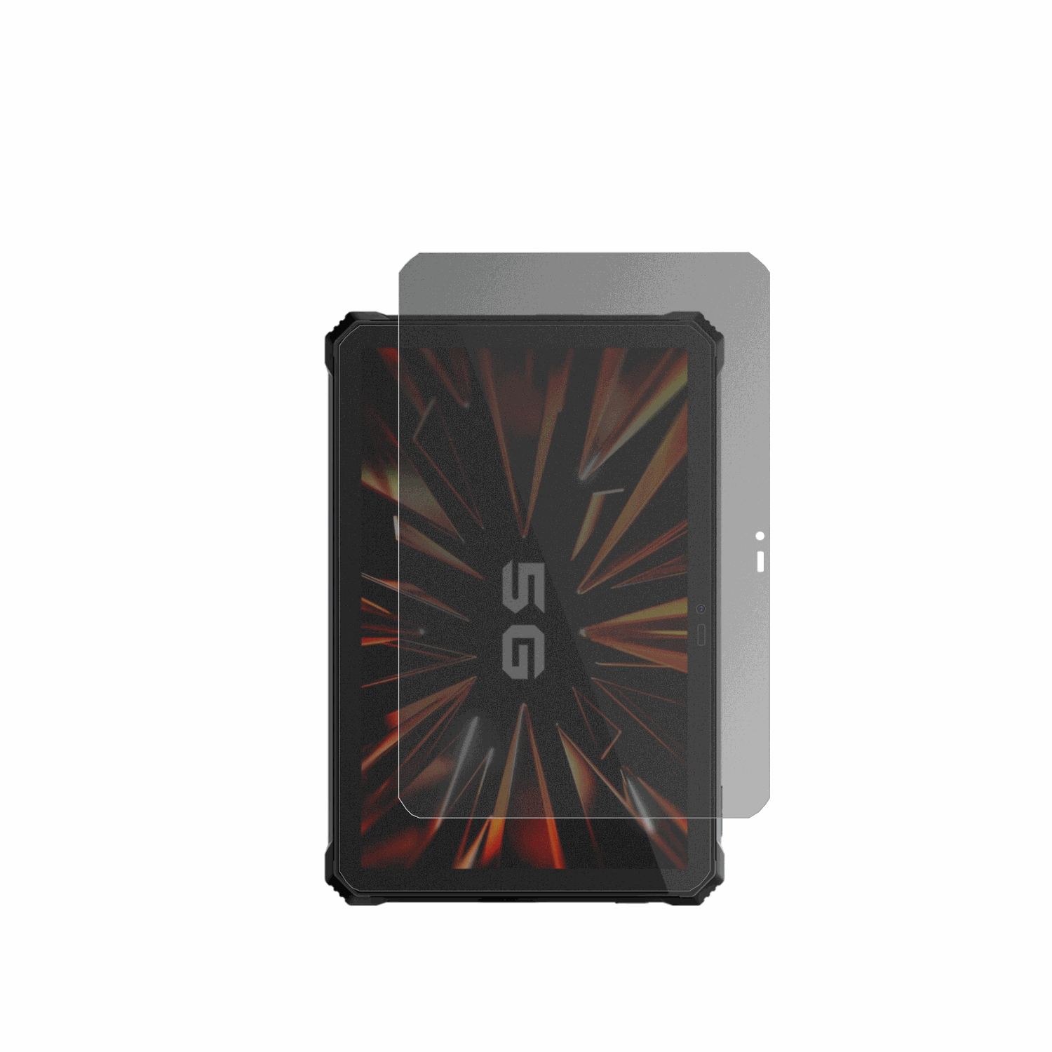 blackviewactive 12 pro 5g outdoor mit aufgebrachtem dipos Displayschutz, der seitliche Einblicke blockiert