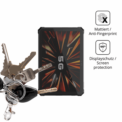 dipos Displayschutz für blackviewactive 12 pro 5g outdoor, mattierte Oberfläche, Blickschutzfilter und perfekter Passform