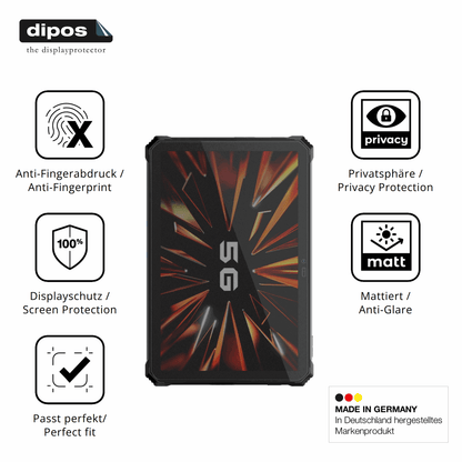 Privatsphäre-Schutz durch Sichtschutz-Folie passend zugeschnitten für blackviewactive 12 pro 5g outdoor