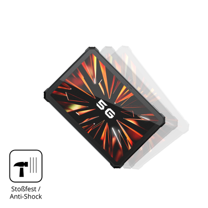 Schutz gegen Kratzer auf dem blackviewactive 12 pro 5g outdoor Glas durch Schlüssel, Stöße gegen die Tischkante oder Stürze