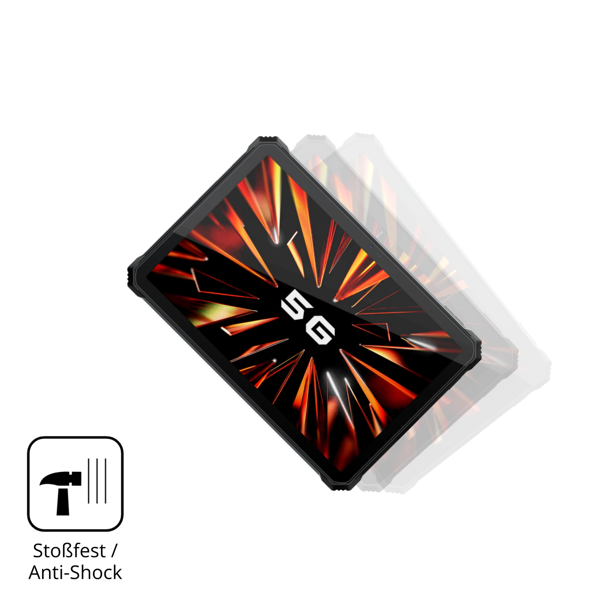 Schutz gegen Kratzer auf dem blackviewactive 12 pro 5g outdoor Glas durch Schlüssel, Stöße gegen die Tischkante oder Stürze