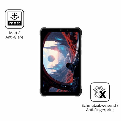 Dünne und entspiegelnde Folie passend zugeschnitten für blackviewactive 5 outdoor