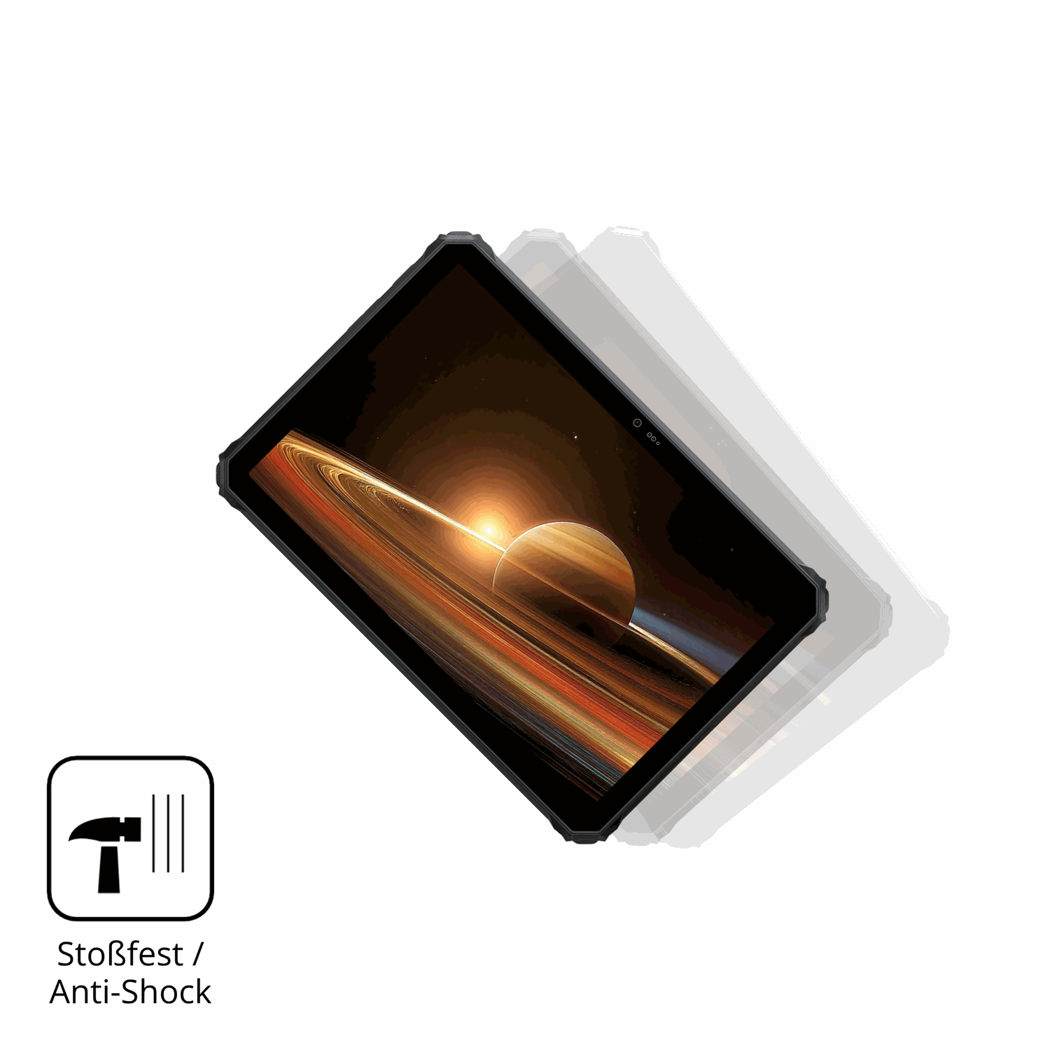 Schutz gegen Kratzer auf dem Blackview Active 7 Glas durch Schlüssel, Stöße gegen die Tischkante oder Stürze