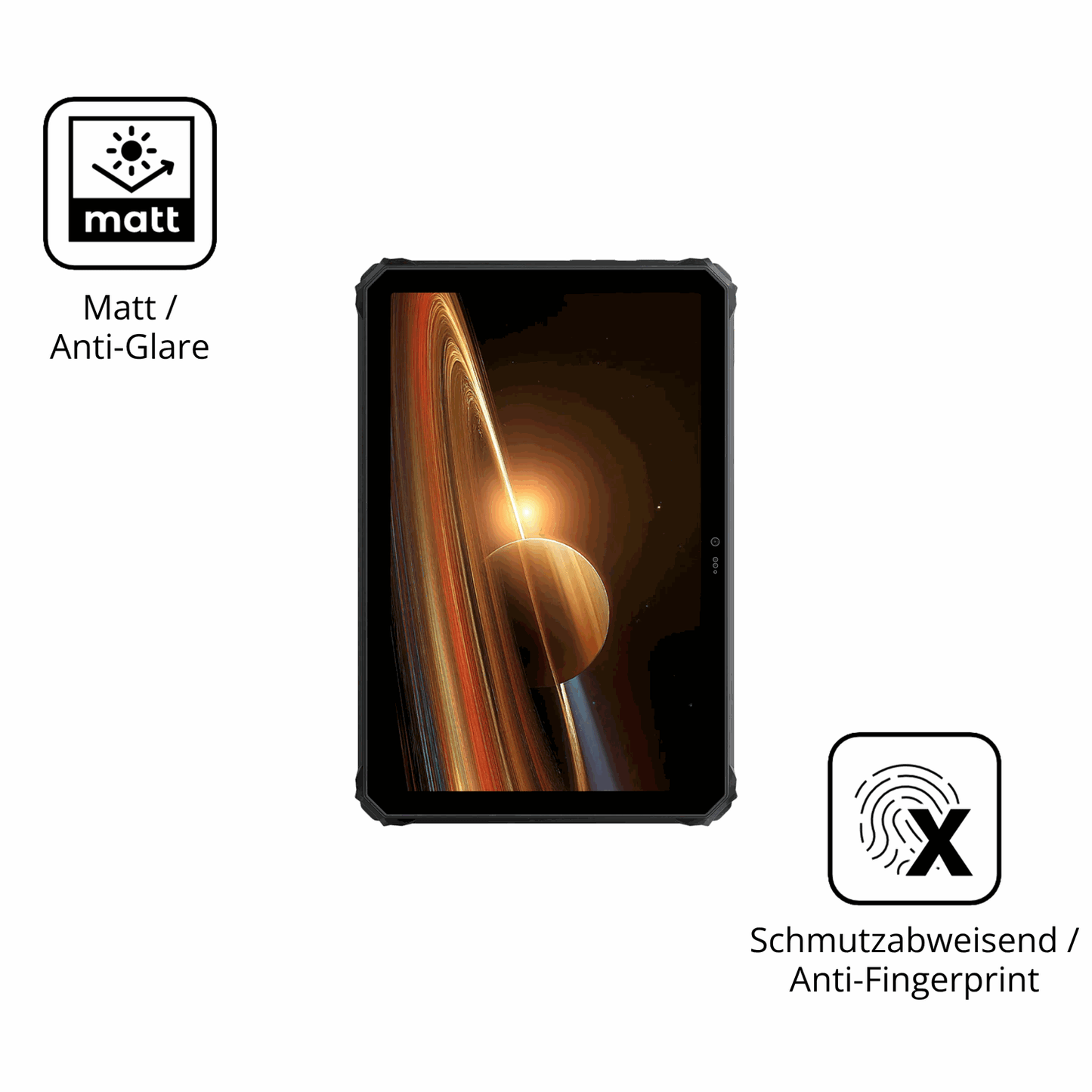 9H Hartbeschichtete, flexible Folie passend zugeschnitten für Blackview Active 7