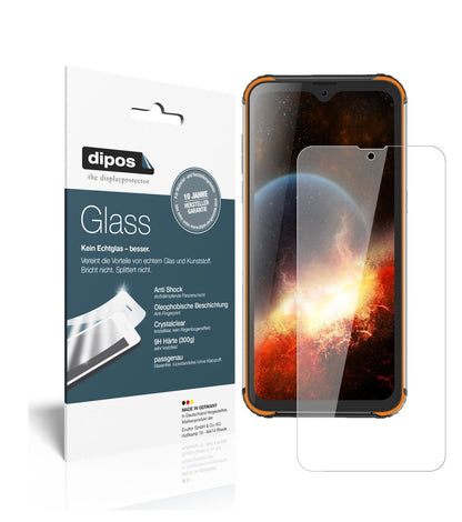Klare Displayschutzfolie von dipos passend für Blackview BV9800, 9H kratzfest und blasenfrei montiert