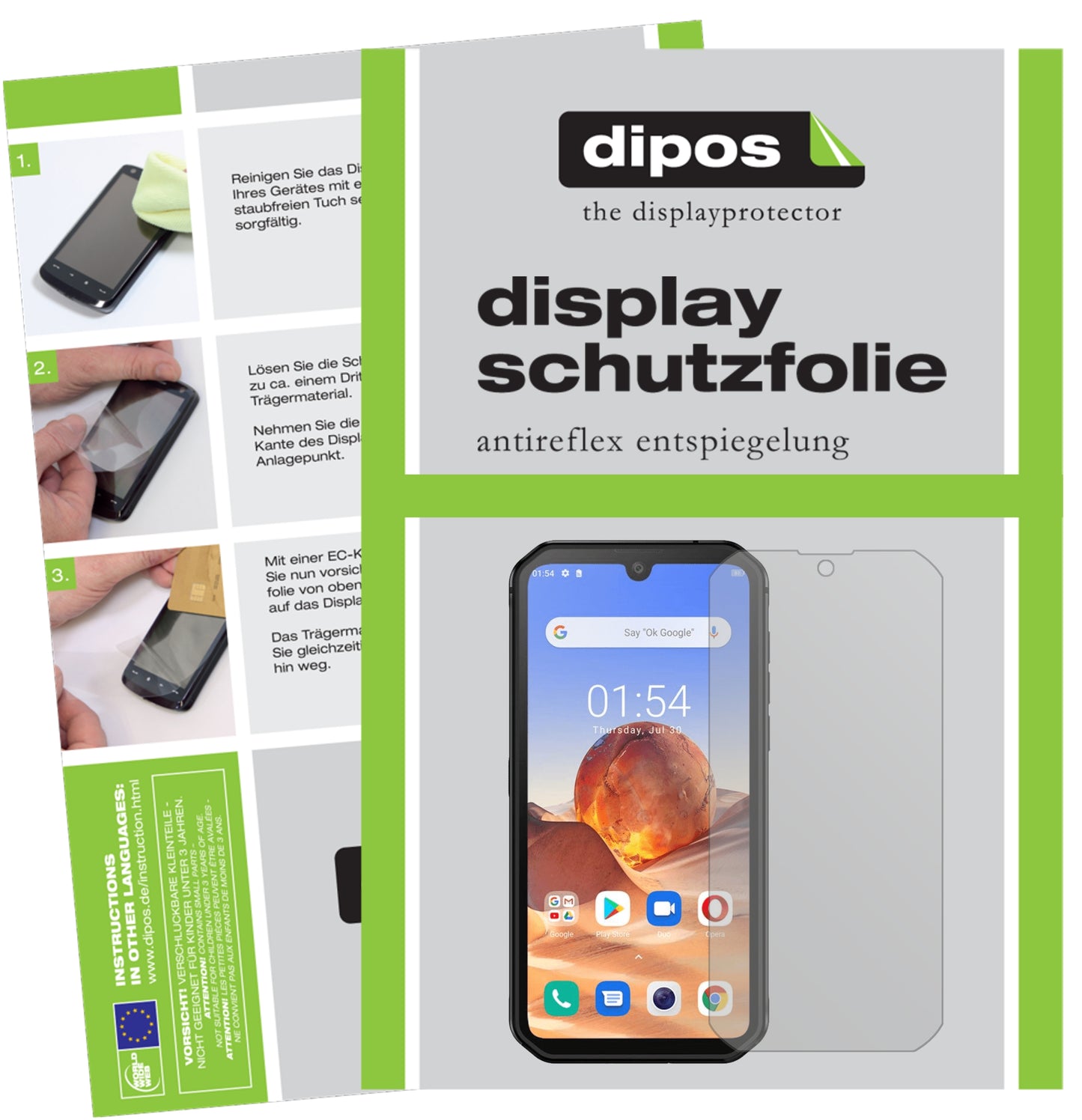 2x Schutzfolie matt für Blackview BV9900 Display-Schutzfolie