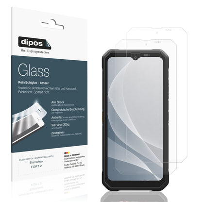 Matte Displayschutzfolie von dipos passend für Blackview FORT 2, 9H kratzfest und blasenfrei montiert