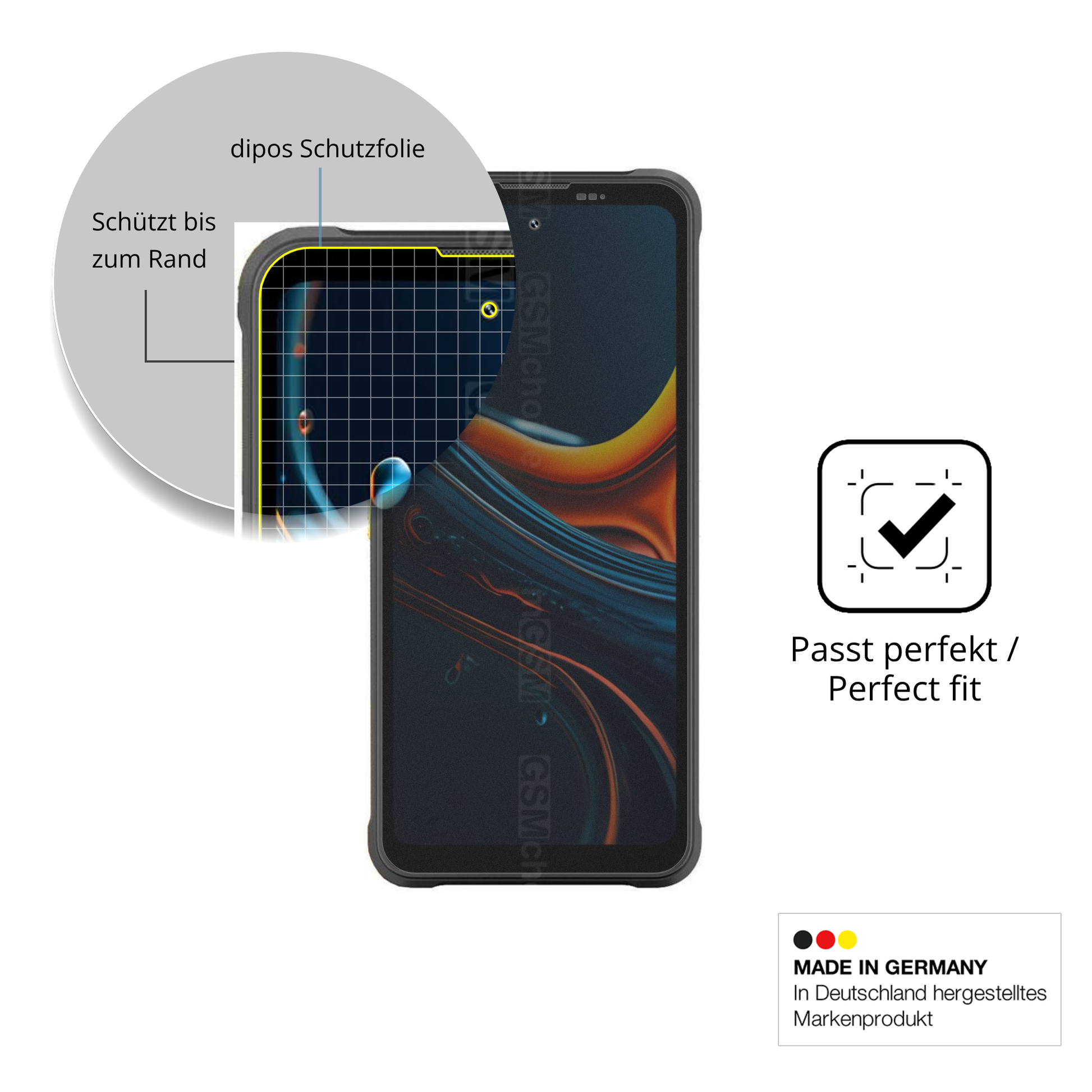 Schutz gegen Kratzer auf dem Blackview Fort 5 Glas durch Schlüssel oder Ähnliches