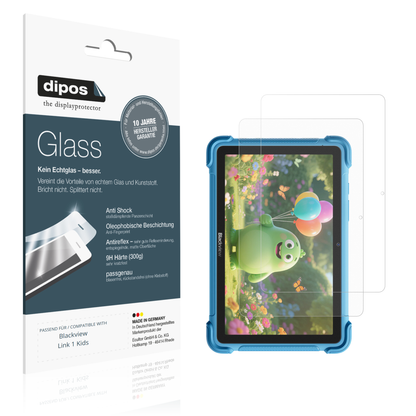 Matte Displayschutzfolie von dipos passend für Blackview Link 1 Kids, 9H kratzfest und blasenfrei montiert