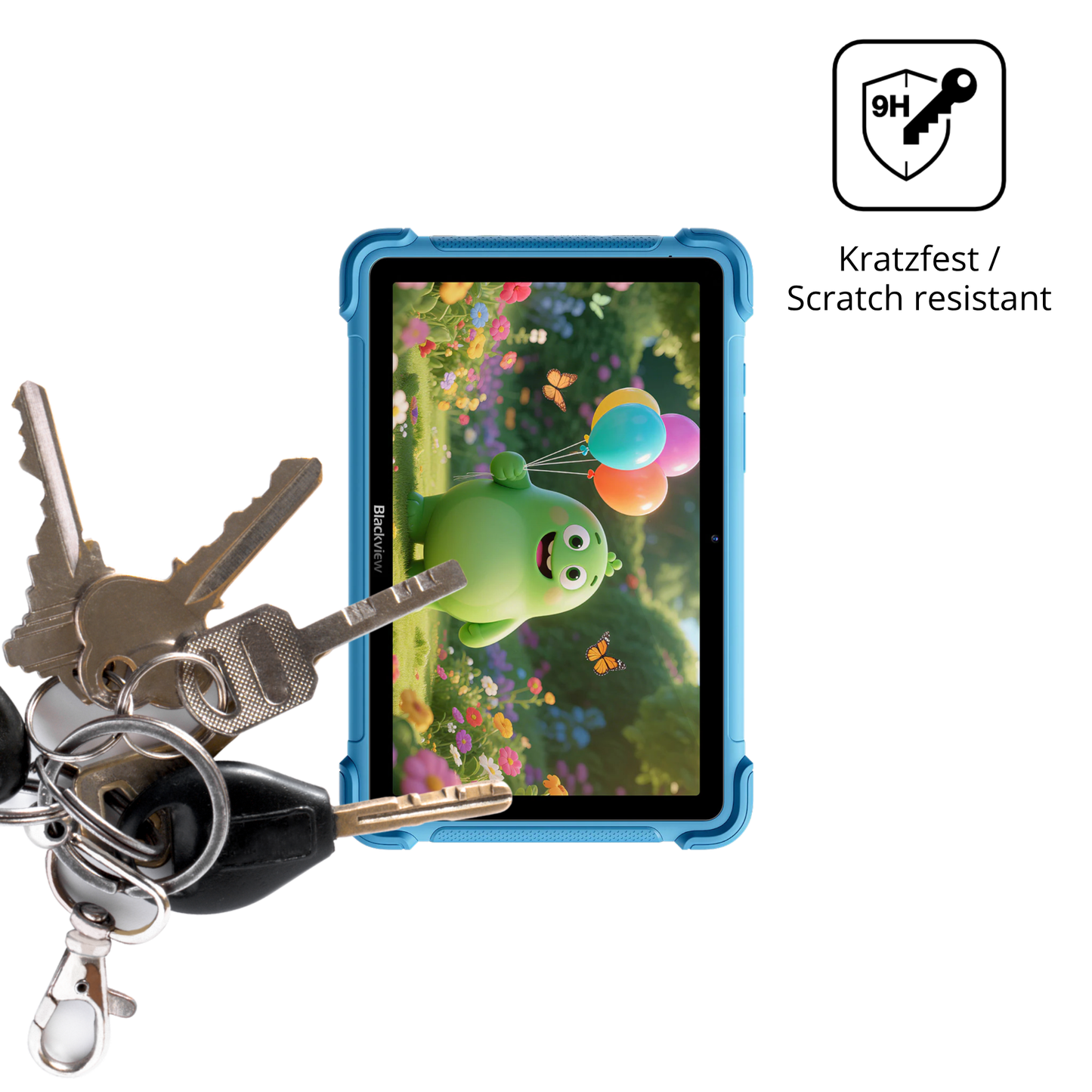 dipos Displayschutz für Blackview Link 1 Kids, transparente Oberfläche, perfekte Passform auch für die Rundungen