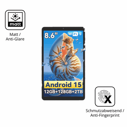 Dünne und entspiegelnde Folie passend zugeschnitten für Blackview Link2 8 Zoll