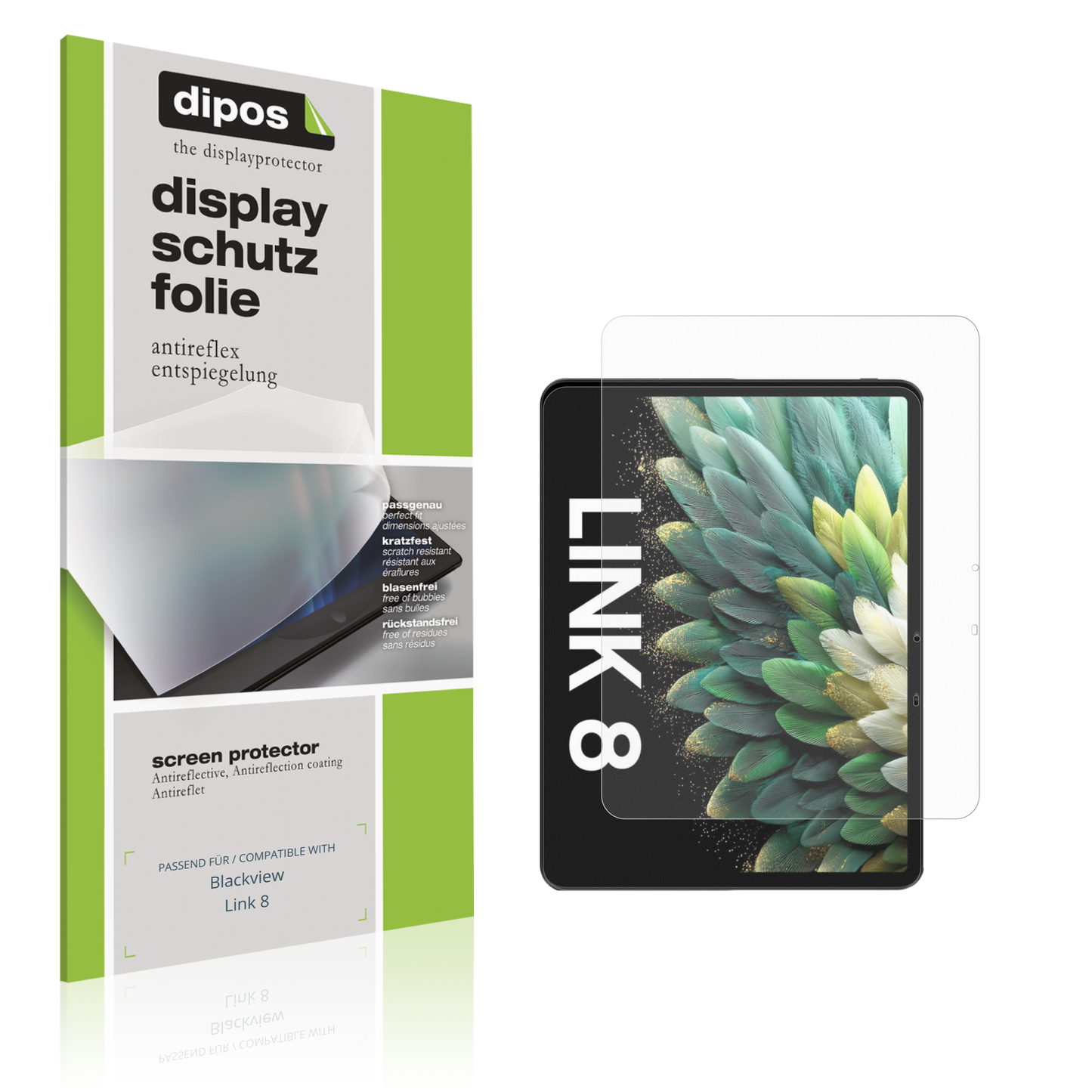 2x Schutzfolie matt für Blackview Link 8 Display-Schutzfolie
