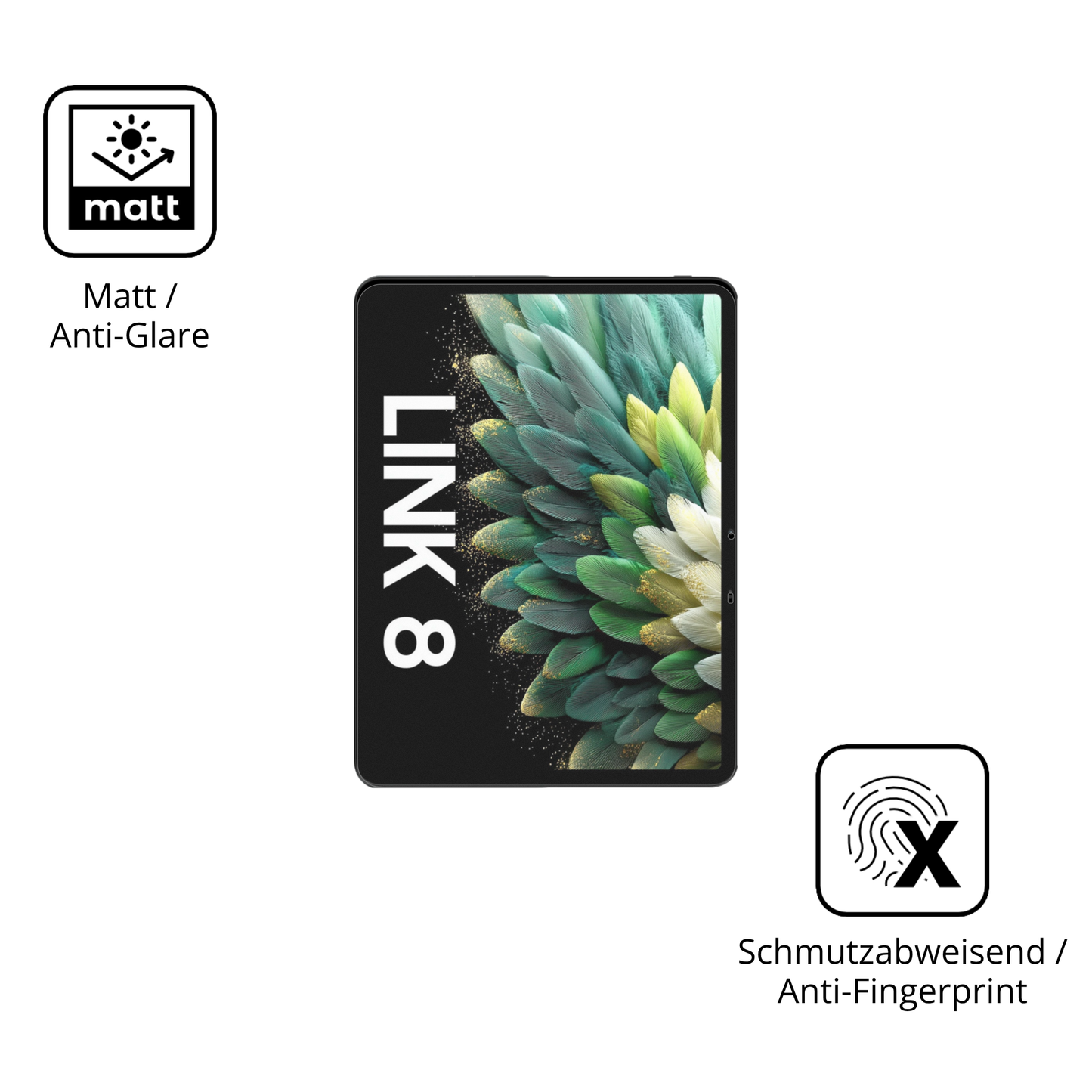 2x Schutzfolie matt für Blackview Link 8 Display-Schutzfolie