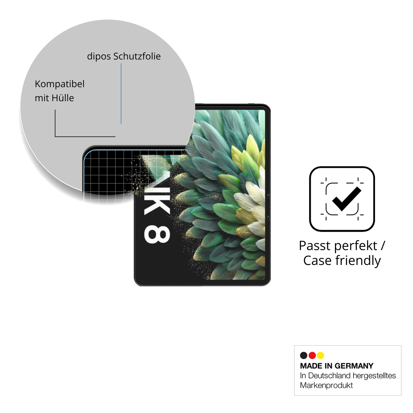 2x Schutzfolie matt für Blackview Link 8 Display-Schutzfolie