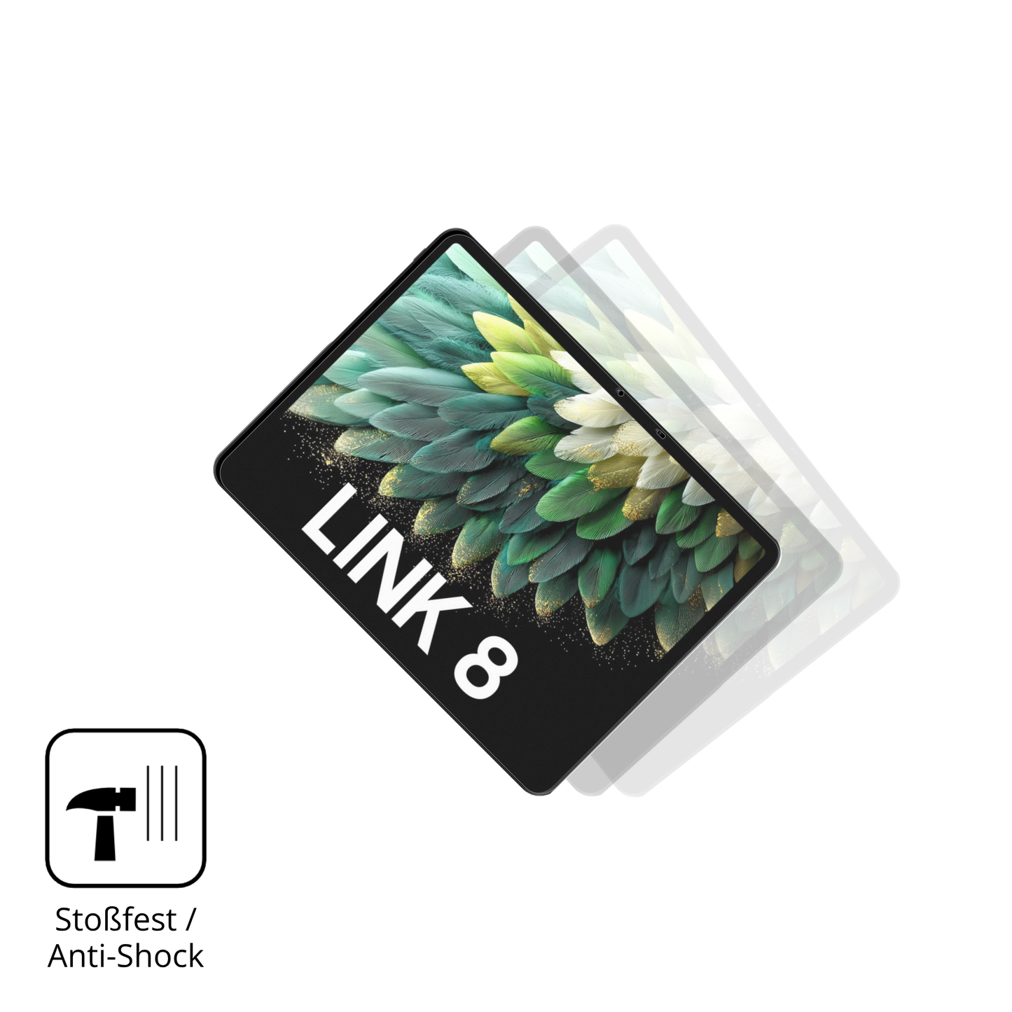 2x 9H Schutzfolie matt für Blackview Link 8 Panzerfolie