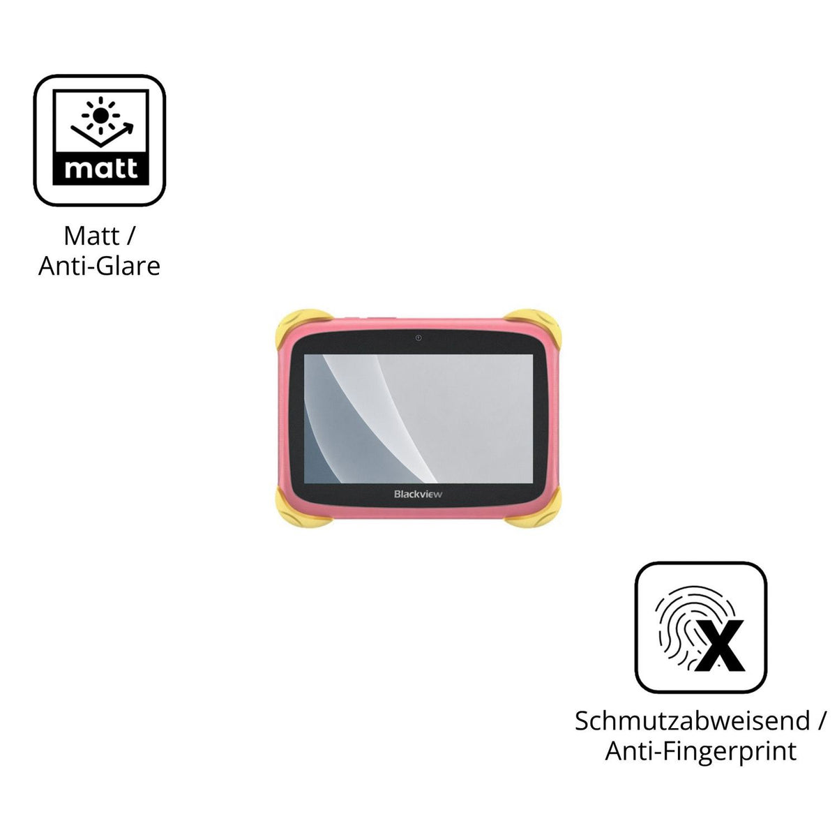 2x 9H Schutzfolie matt für Blackview Link Mini Kids Panzerfolie