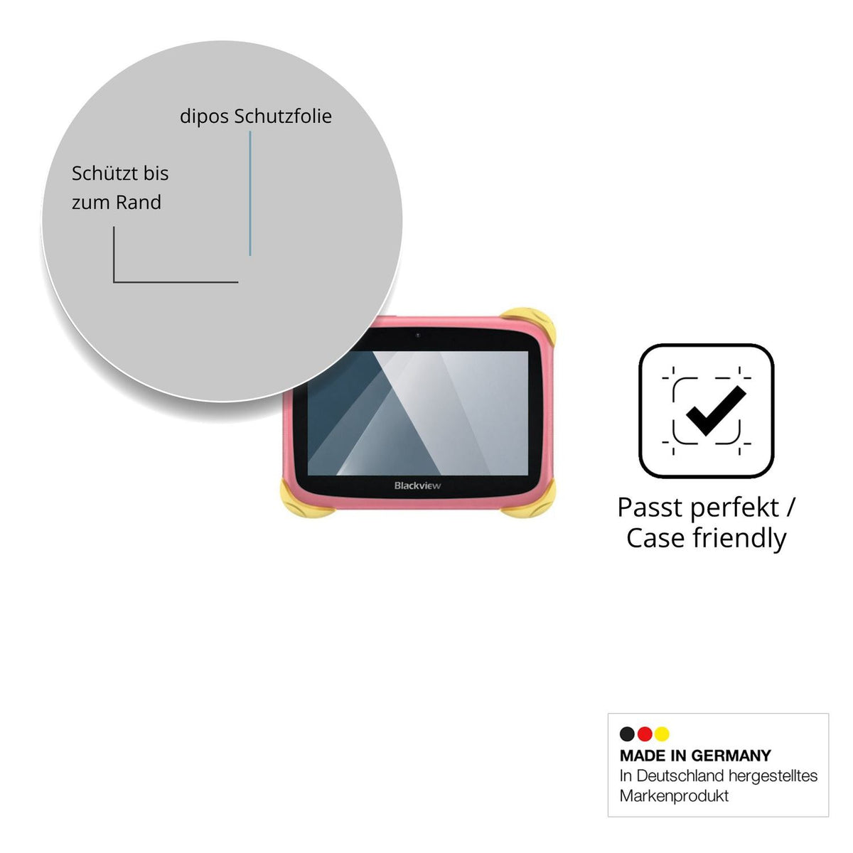 2x 9H Schutzfolie für Blackview Link Mini Kids Panzerfolie