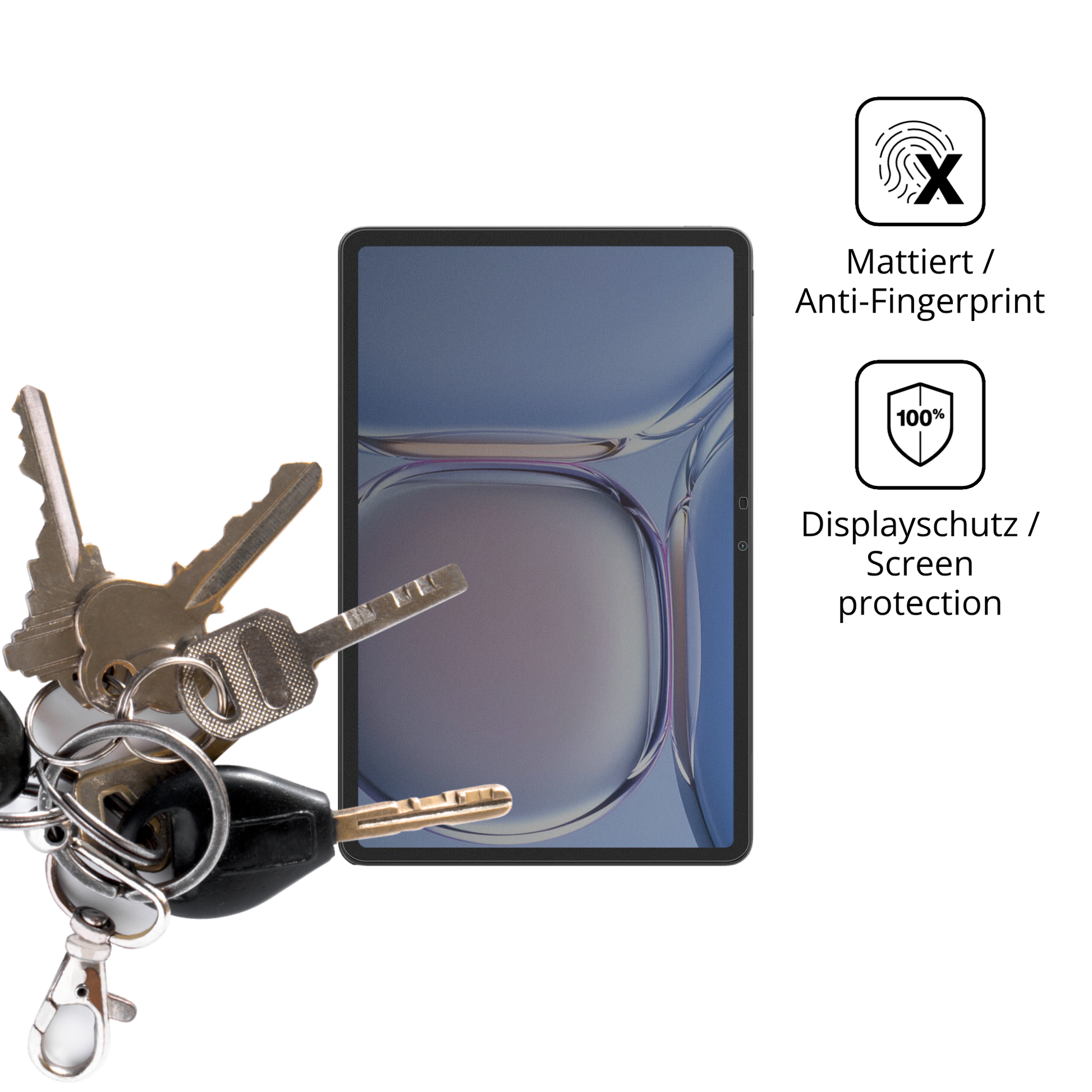 dipos Displayschutz für Blackview Mega 3, mattierte Oberfläche, Blickschutzfilter und perfekter Passform