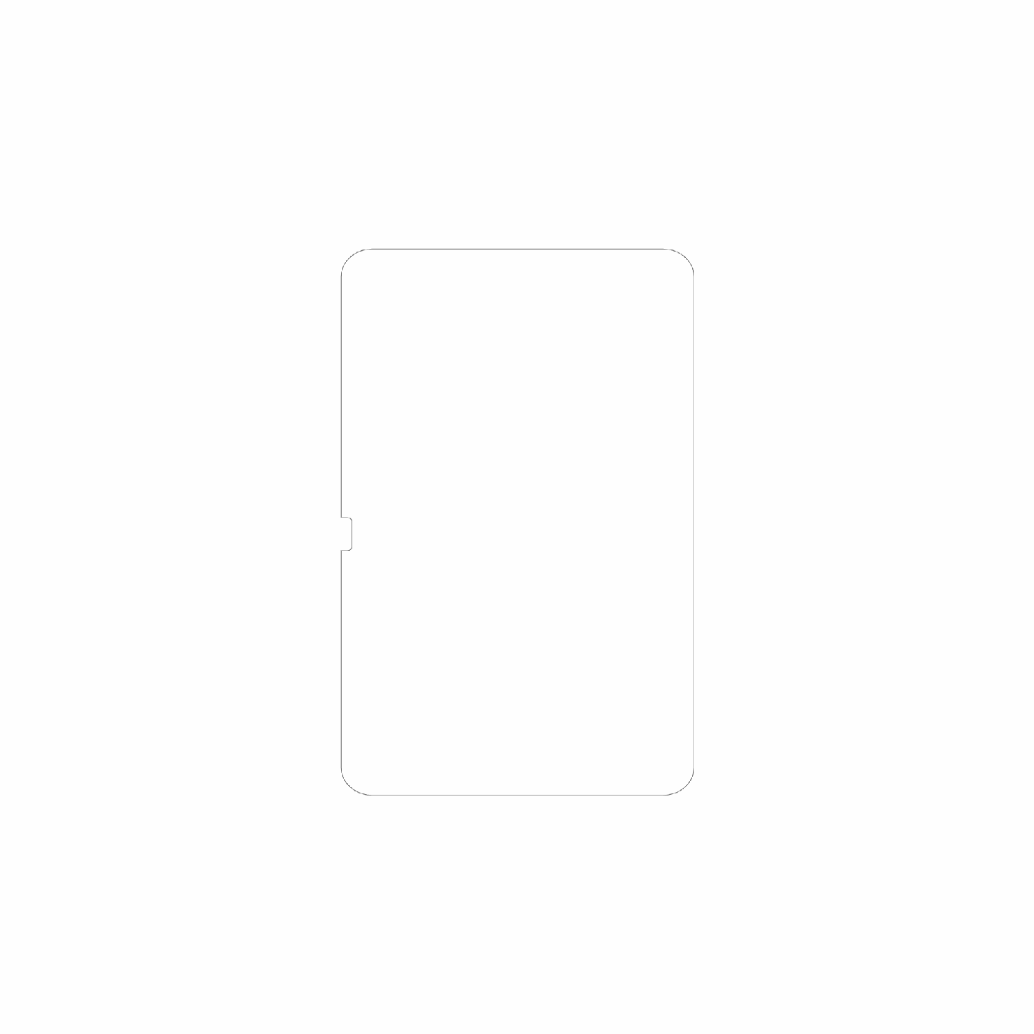 dipos Displayschutz für Blackview Oscal Pad 200, mattierte Oberfläche, geringe Dicke und perfekte Passform