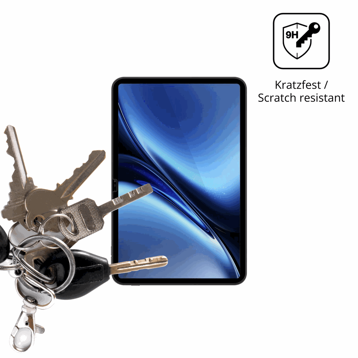dipos Displayschutz für Blackview Oscal Pad 200, transparente Oberfläche, perfekte Passform auch für die Rundungen