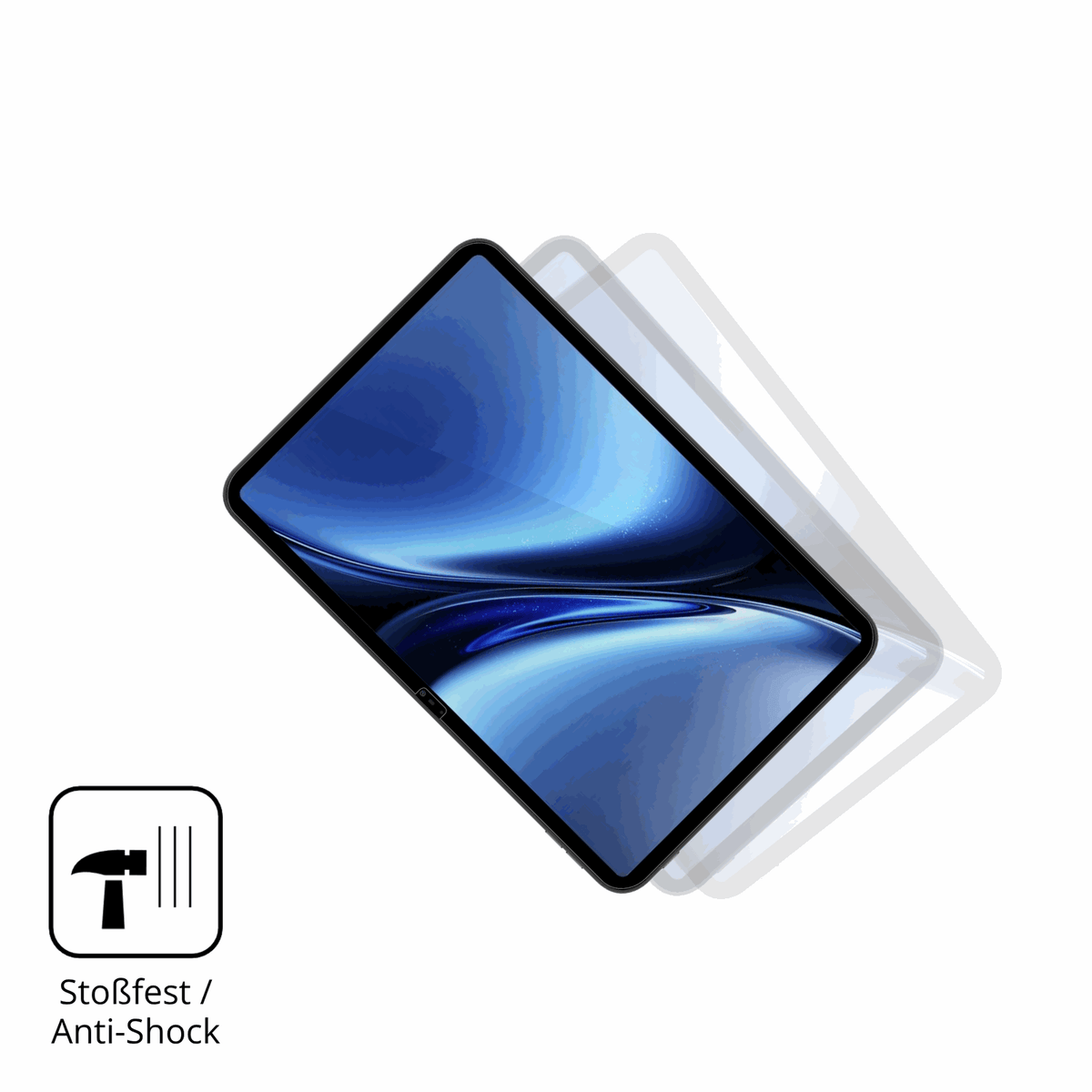 Schutz gegen Kratzer auf dem Blackview Oscal Pad 200 Glas durch Schlüssel, Stöße gegen die Tischkante oder Stürze