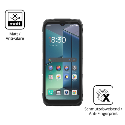 Dünne und entspiegelnde Folie passend zugeschnitten für Blackview Rock 1