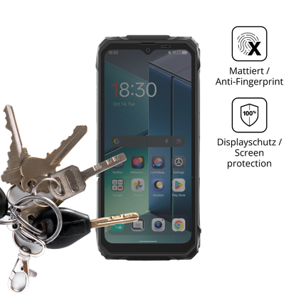 dipos Displayschutz für Blackview Rock 1, mattierte Oberfläche, Blickschutzfilter und perfekter Passform