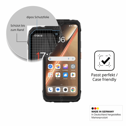 Schutzglasfolie mit optimaler Passform, zur Verwendung mit Hüllen geeignet