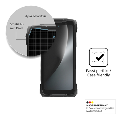 Schutzglasfolie mit optimaler Passform, zur Verwendung mit Hüllen geeignet