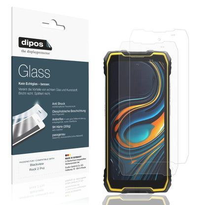 Matte Displayschutzfolie von dipos passend für Blackview Rock 2 Pro, 9H kratzfest und blasenfrei montiert