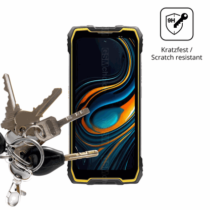 dipos Displayschutz für Blackview Rock 2 Pro, transparente Oberfläche, perfekte Passform auch für die Rundungen