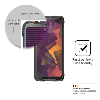 Schutzglasfolie mit optimaler Passform, zur Verwendung mit Hüllen geeignet