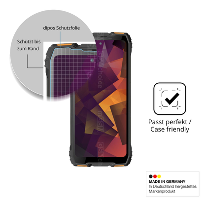 Besonders flexibler Displayschutz mit Anti-Shock-Schicht im Materialmix