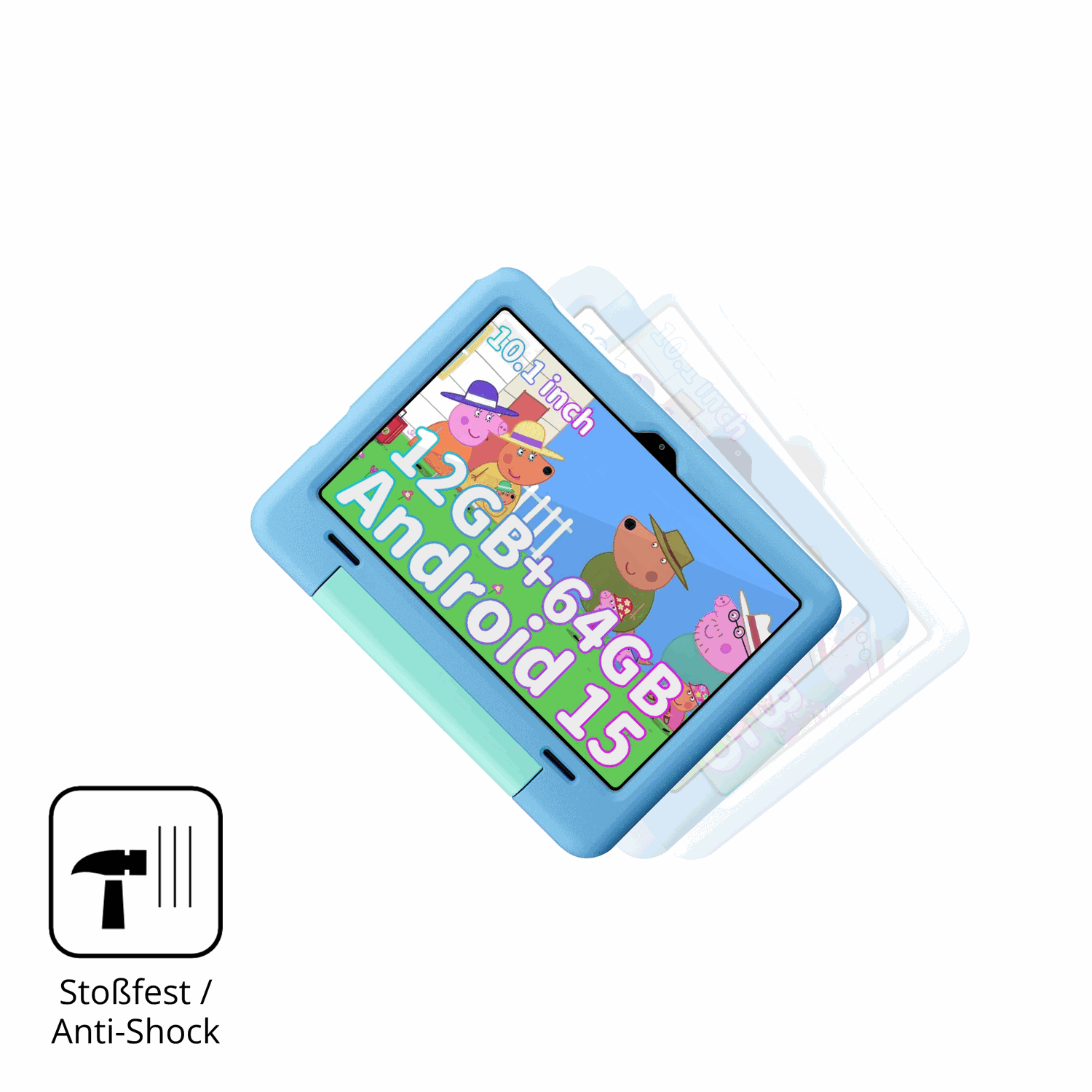 Schutz gegen Kratzer auf dem Blackview Tab 20 Kids Glas durch Schlüssel, Stöße gegen die Tischkante oder Stürze