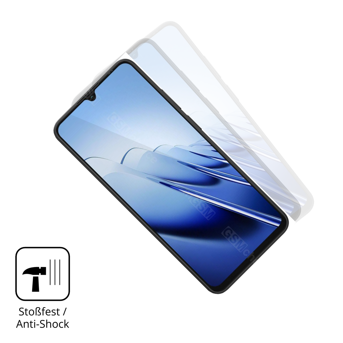 Schutz gegen Kratzer auf dem Blackview Wave 10 Glas durch Schlüssel oder Ähnliches