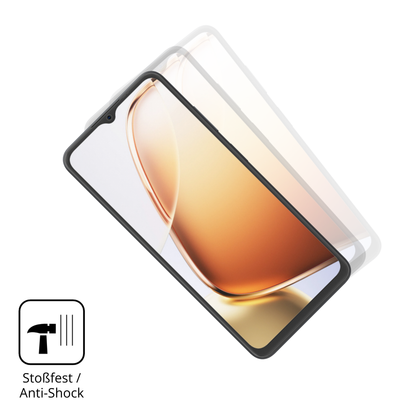 Schutz gegen Kratzer auf dem Blackview Wave 9C Glas durch Schlüssel, Stöße gegen die Tischkante oder Stürze