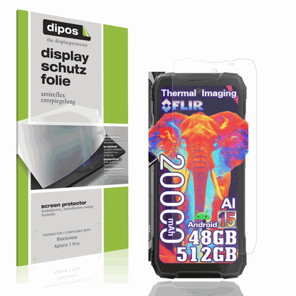 Matte Displayschutzfolie von dipos passend für Blackview Xplore 1 Pro, präziser Zuschnitt und blasenfrei montiert