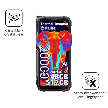 Flexible TPU-Folie passend zugeschnitten für Blackview Xplore 1 Pro, vollständige Abdeckung