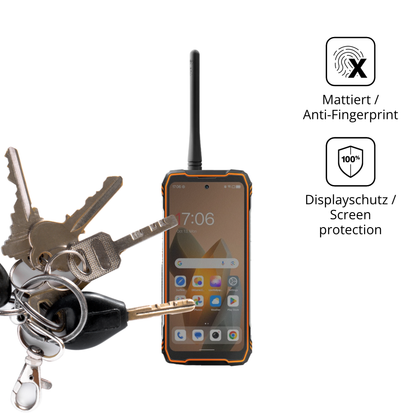 dipos Displayschutz für Blackview Xplore 1 Walkie Talkie, mattierte Oberfläche, Blickschutzfilter und perfekter Passform
