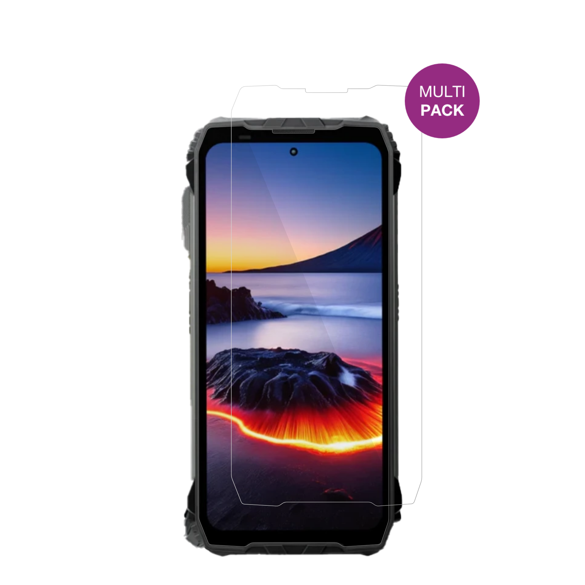 BlackviewXplore 2 5G mit aufgebrachter dipos Displayschutzfolie, glasklare Darstellung ohne Einschränkungen