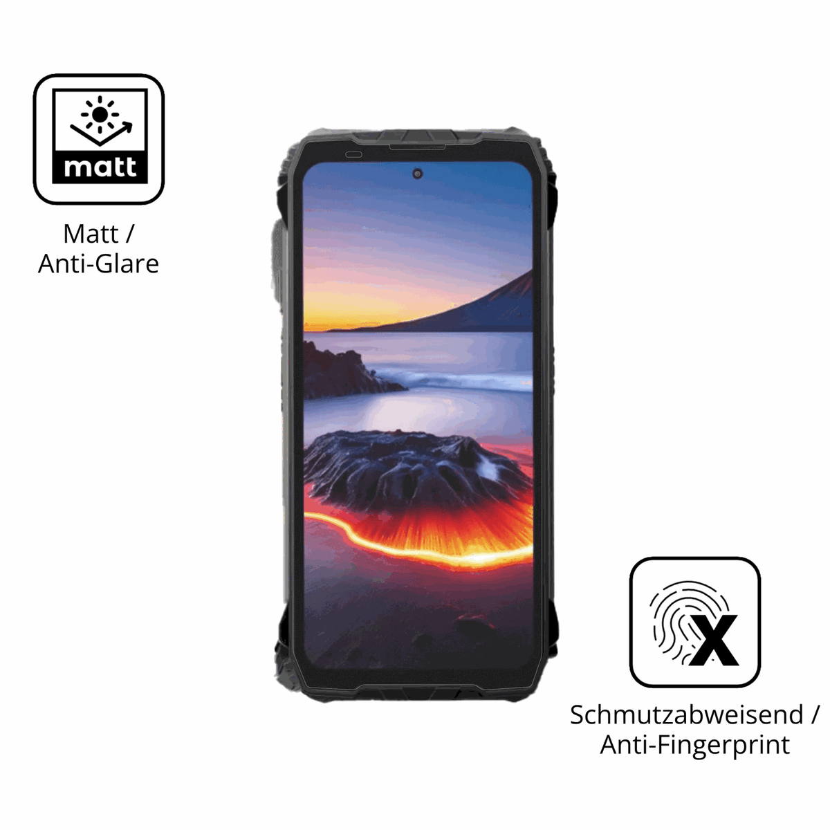 9H Hartbeschichtete, flexible Folie passend zugeschnitten für Blackview Xplore 2 5G