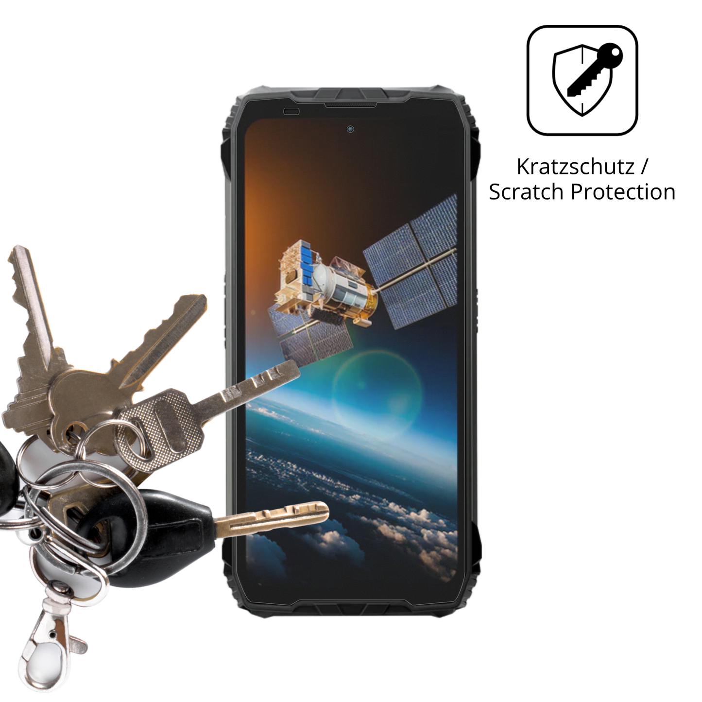 Schutz gegen Kratzer auf dem blackviewxplore 2 satellite Glas durch Schlüssel oder Ähnliches