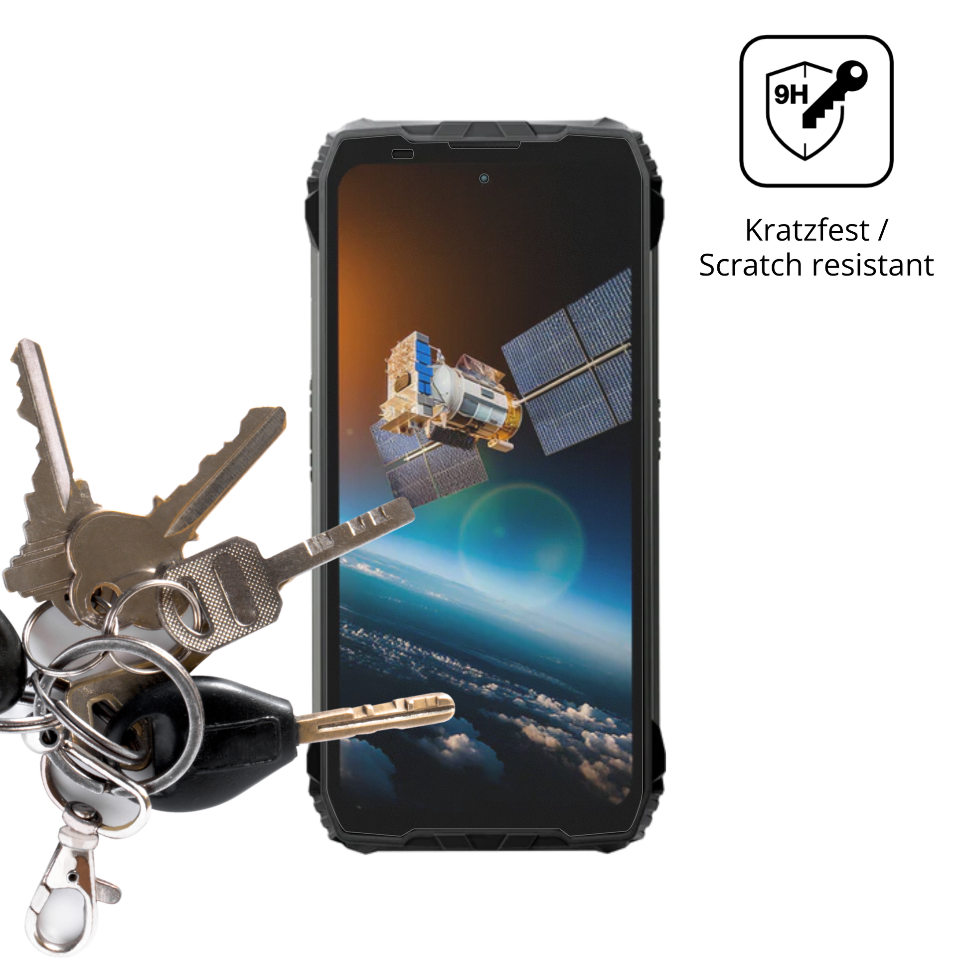 dipos Displayschutz für blackviewxplore 2 satellite, mattierte Oberfläche, robuste Festigkeit und perfekte Passform