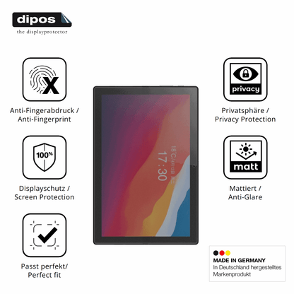Privatsphäre-Schutz durch Sichtschutz-Folie passend zugeschnitten für Crelander T30 Pro