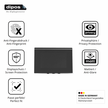 Privatsphäre-Schutz durch Sichtschutz-Folie passend zugeschnitten für CrossControl CCpilot V700