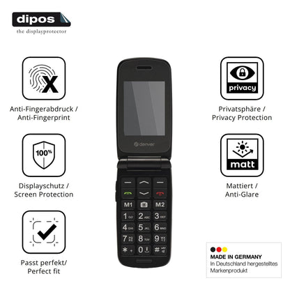 Privatsphäre-Schutz durch Sichtschutz-Folie passend zugeschnitten für Denver BAS-24800L