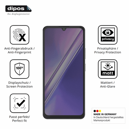 Privatsphäre-Schutz durch Sichtschutz-Folie passend zugeschnitten für Doogee M30