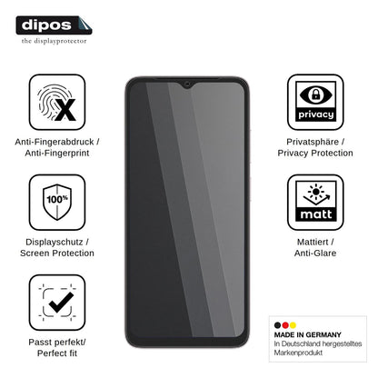 Blickschutzfolie für Doogee Note 60 matt Schutzfolie Privacy