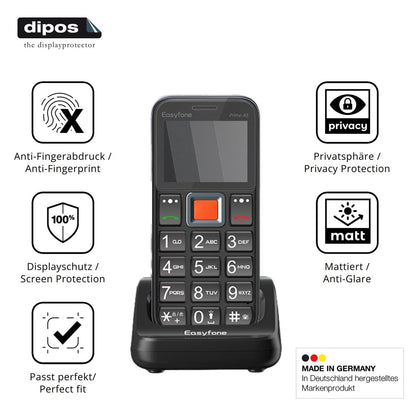 Privatsphäre-Schutz durch Sichtschutz-Folie passend zugeschnitten für Easyfone Prime T5