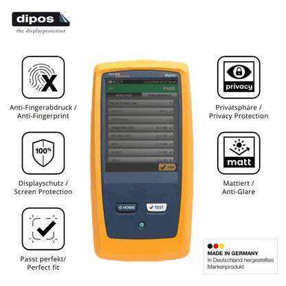 Privatsphäre-Schutz durch Sichtschutz-Folie passend zugeschnitten für Fluke DSX8000